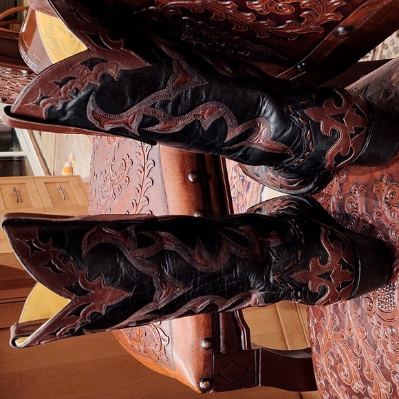 Vintage Scott Wayne Tres Outlaws cowboy boots  8 1/2 D men's or 10 1/2 women's - Picture 7 of 10